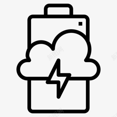 云电池容量充电器图标