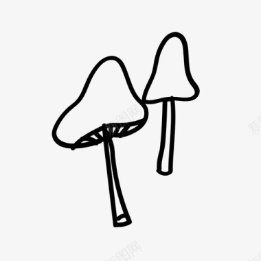 迷幻蘑菇60年代毒品图标