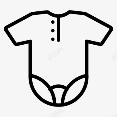 婴儿服装婴儿连衣裙连体衣图标