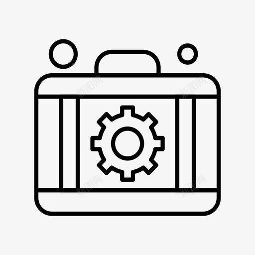 公文包行李管理svg_新图网 https://ixintu.com 管理 公文包 行李 设置 手提箱