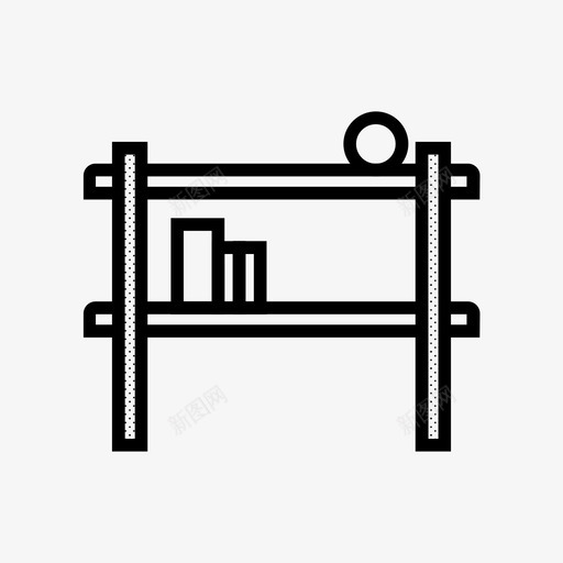 架子陈列架家具svg_新图网 https://ixintu.com 架子 陈列 家具 储藏室 桌子