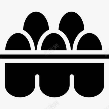鸡蛋早餐鸡蛋盒图标