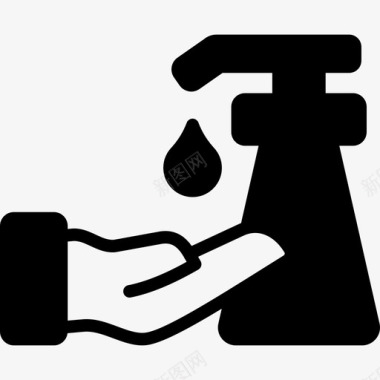 洗手清洁保健图标