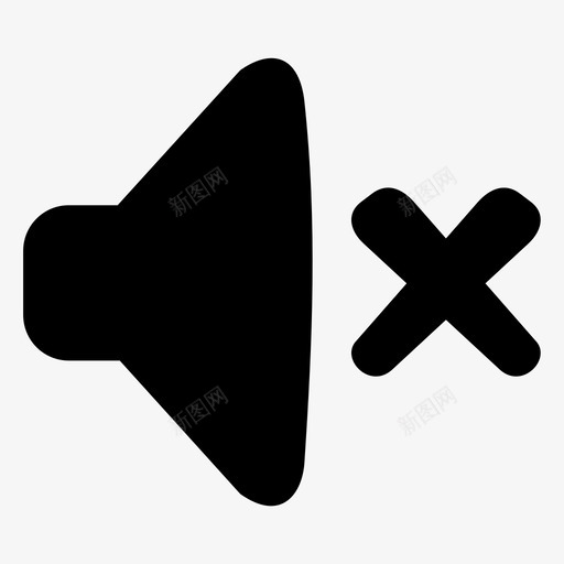 声音关闭关闭扬声器svg_新图网 https://ixintu.com 关闭 声音 扬声器 音量 游戏 按钮