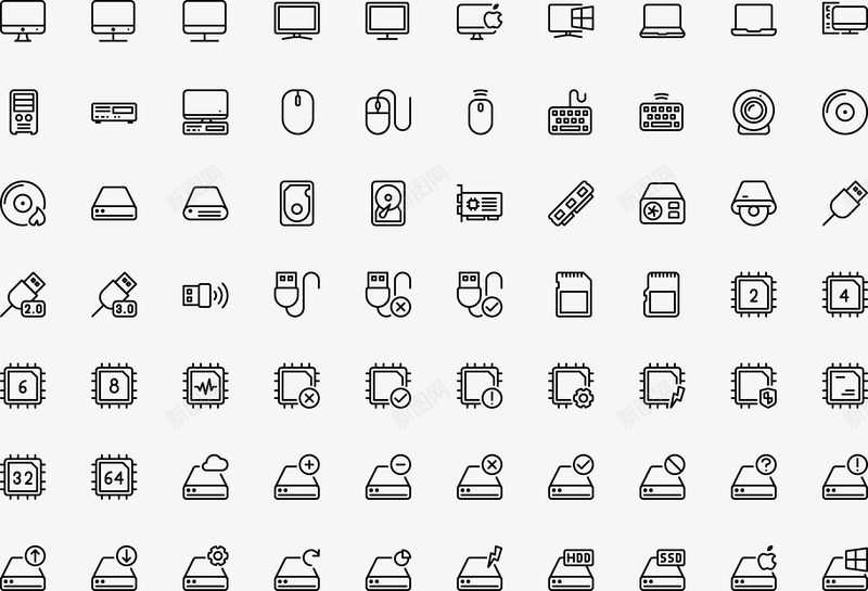 iconDesktopampComputers常用小图标png免抠素材_新图网 https://ixintu.com 常用 图标
