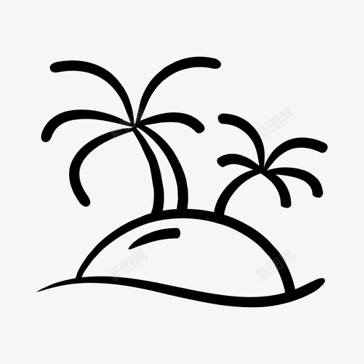海滩椰子树海洋svg_新图网 https://ixintu.com 海滩 椰子树 海洋 棕榈树 摄影器材