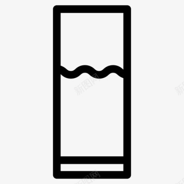 玻璃饮用水水图标