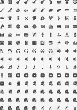 iconMusic常用小图标素材