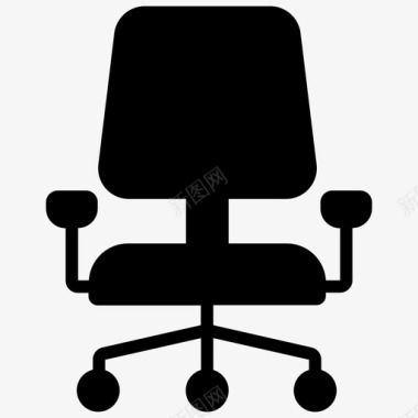 办公椅商务椅转椅图标