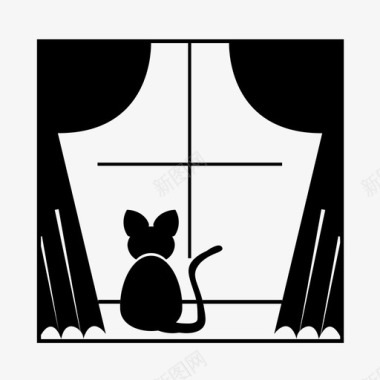 猫窗户图标