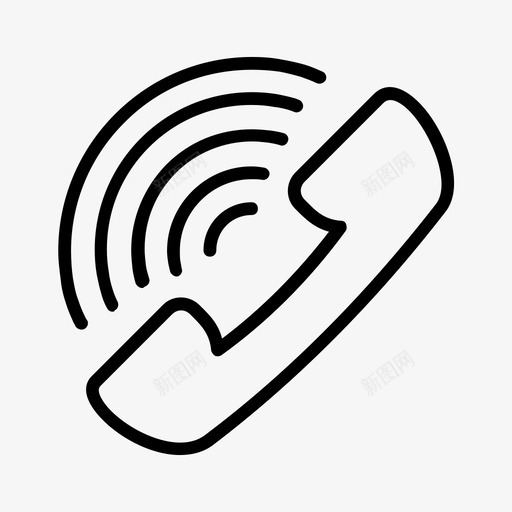 呼叫信息电话svg_新图网 https://ixintu.com 呼叫 信息 电话 电话铃 铃声 服务电话