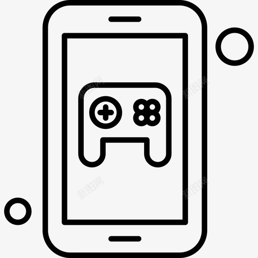 控制器android应用程序游戏svg_新图网 https://ixintu.com 应用程序 手机 控制器 游戏 系列