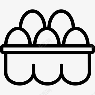 鸡蛋早餐鸡蛋盒图标