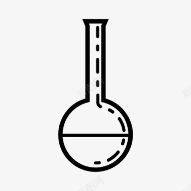 佛罗伦萨烧瓶实验室科学图标