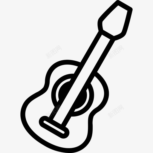 吉他原声吉他经典svg_新图网 https://ixintu.com 吉他 原声 经典 简单 西班牙语 特别 音乐
