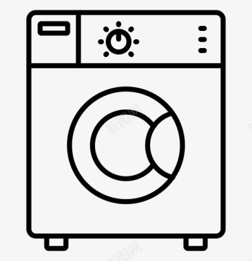 洗衣机家用提纲图标