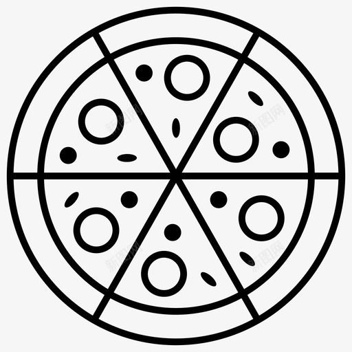 披萨意大利香肠披萨披萨切svg_新图网 https://ixintu.com 披萨 意大利 香肠 切披 萨片 派对 轮廓