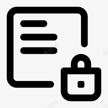 文件锁保护报告图标