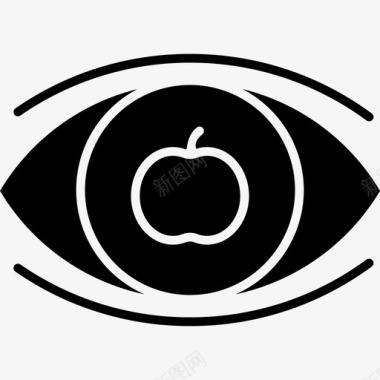 视图苹果眼睛图标