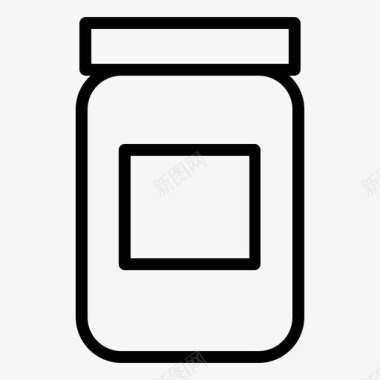 梅森罐饮料容器图标