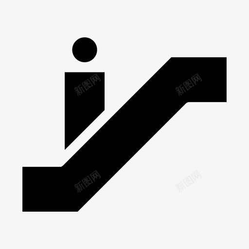 自动扶梯装置标志svg_新图网 https://ixintu.com 自动扶梯 装置 标志 贴身 人机 机场 收集 填充