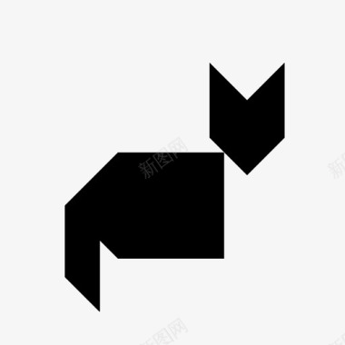 猫七巧板创意小猫图标