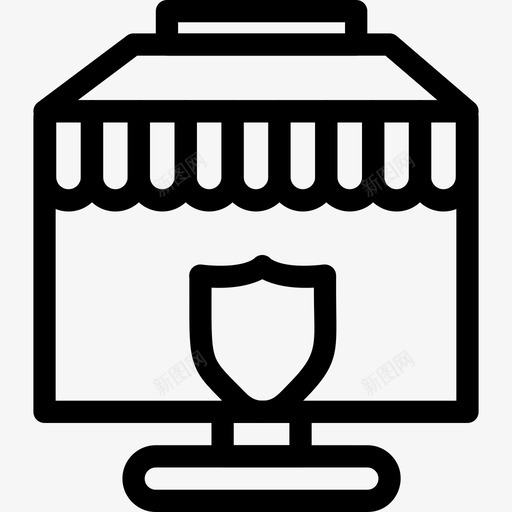 商店保护屏蔽svg_新图网 https://ixintu.com 保护 商店 屏蔽 购物