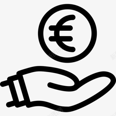 金钱商业欧元图标