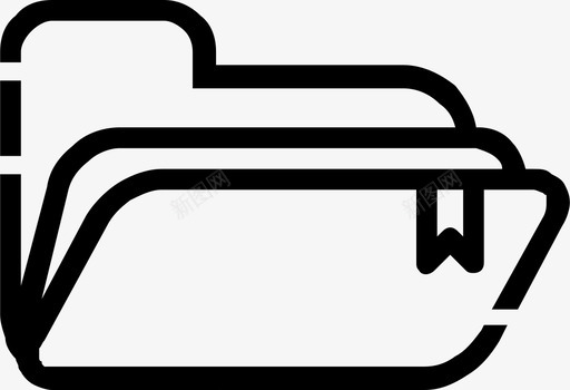 文件夹文档文件svg_新图网 https://ixintu.com 文件夹 文档 文件 文件管理器 书签 图标