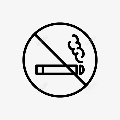 禁烟瘾君子区域svg_新图网 https://ixintu.com 禁烟 瘾君子 区域 尼古丁 标志