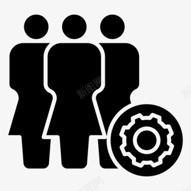 女性群体人物图标