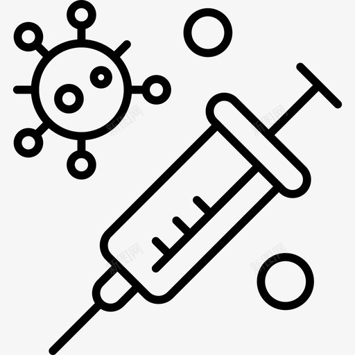 疫苗冠状病毒注射器svg_新图网 https://ixintu.com 病毒 冠状 疫苗 注射器