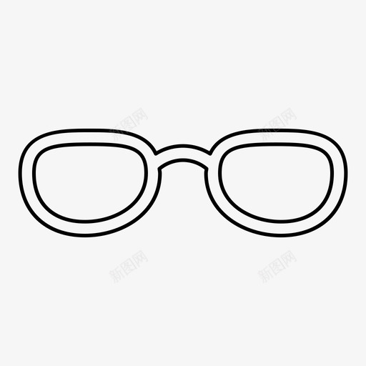 眼镜镜框墨镜svg_新图网 https://ixintu.com 眼镜 镜框 墨镜 视线