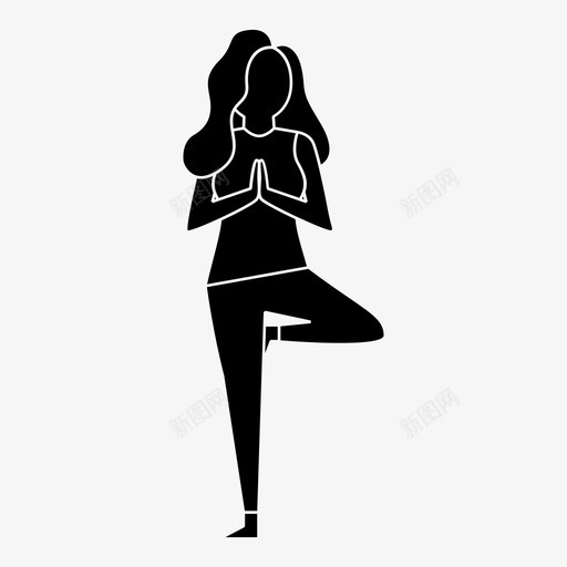 女子瑜伽成人健身svg_新图网 https://ixintu.com 女子 瑜伽 成人 健身 冥想 姿势 伸展 人实