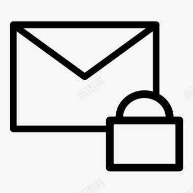 电子邮件阻止消息图标