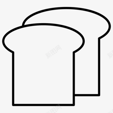 面包烤面包烘焙图标