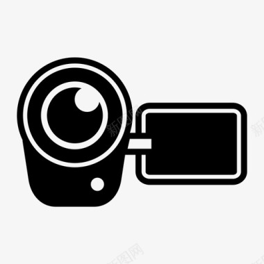 摄像机手持摄像头设备小工具图标