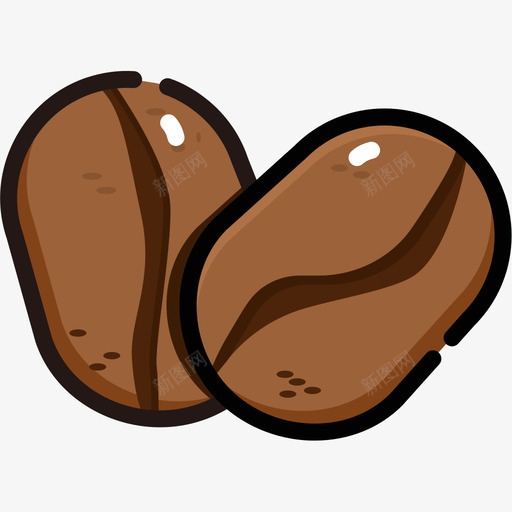 咖啡豆选中状态svg_新图网 https://ixintu.com 咖啡豆 选中 状态