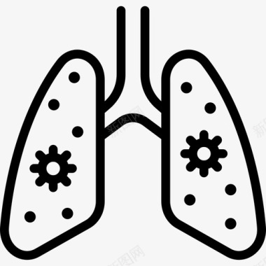 肺冠状病毒病图标