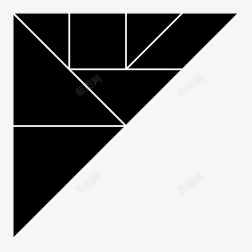 七巧板三角形拼图解题直角svg_新图网 https://ixintu.com 七巧板 三角形 拼图 解题 直角
