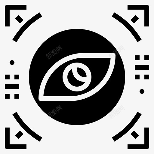 眼睛识别生物特征检测svg_新图网 https://ixintu.com 眼睛 识别 生物 特征 检测 检测机 机器 实体