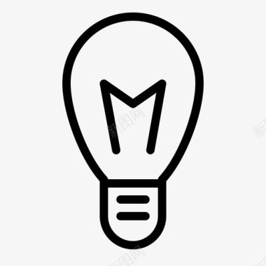 灯泡电子产品灯图标