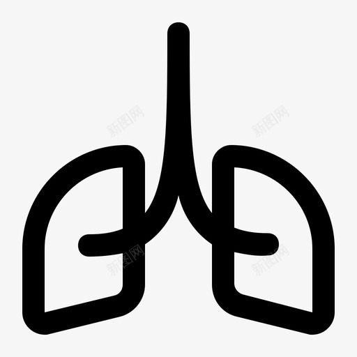 肺呼吸医疗svg_新图网 https://ixintu.com 医疗 呼吸 医疗器 器官 肺脏 保健
