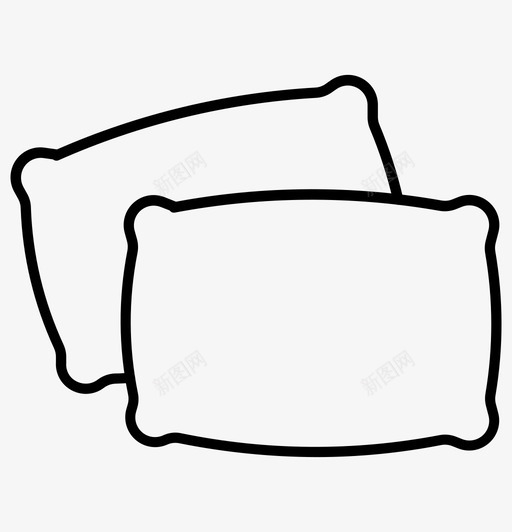 枕头卧室睡眠svg_新图网 https://ixintu.com 枕头 卧室 睡眠 家庭 轮廓