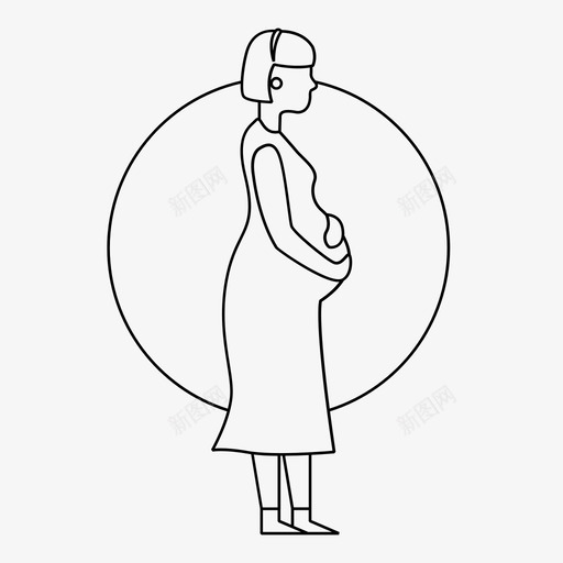 孕妇婴儿肚子svg_新图网 https://ixintu.com 孕妇 婴儿 肚子 孩子 怀孕 人圈 背景