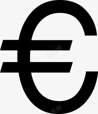 欧元货币费用图标
