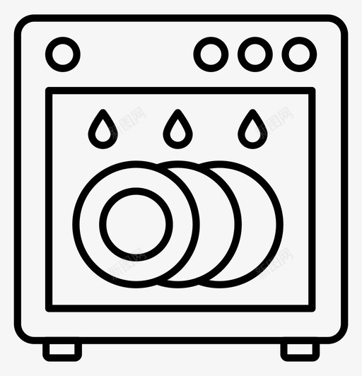 采购产品洗碗机洗碗机厨房配件svg_新图网 https://ixintu.com 洗碗机 采购 产品 厨房 配件 家庭 轮廓