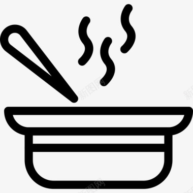 汤快餐厨房图标