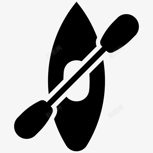 皮划艇划桨运动svg_新图网 https://ixintu.com 皮划艇 划桨 运动 夏天