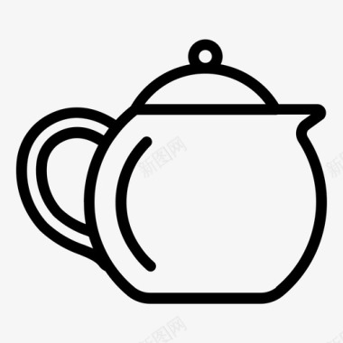 采购产品茶壶茶壶炊具图标